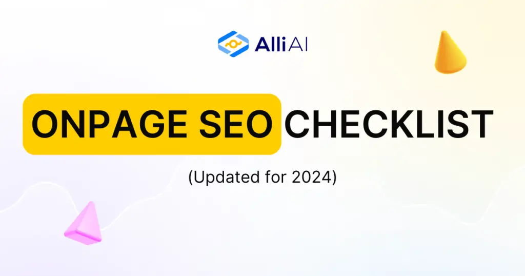 Onpage SEO Checklist | Cover Image