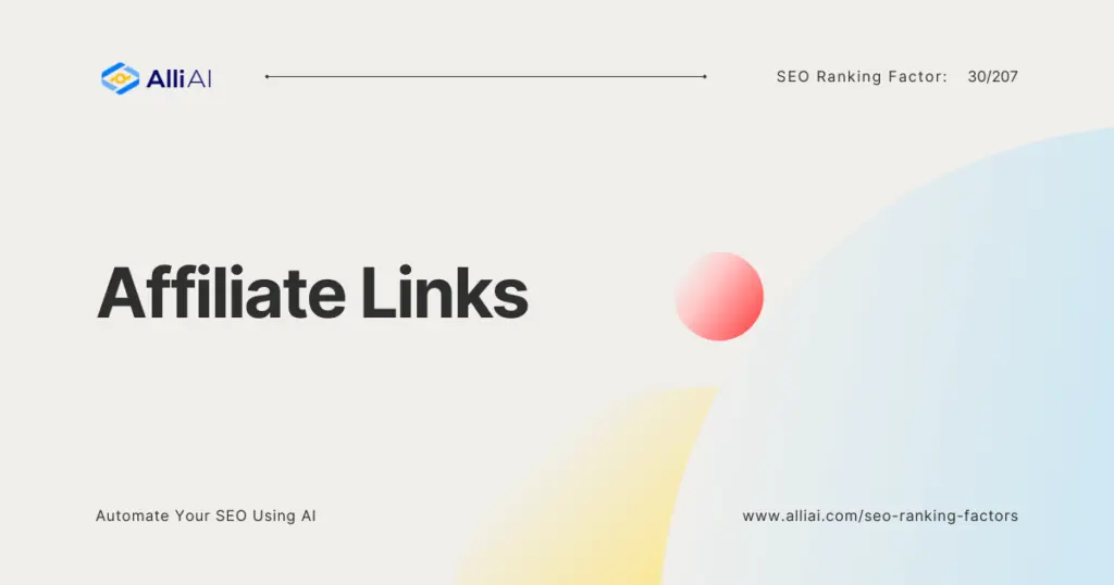 Affiliate Links | Cover Image