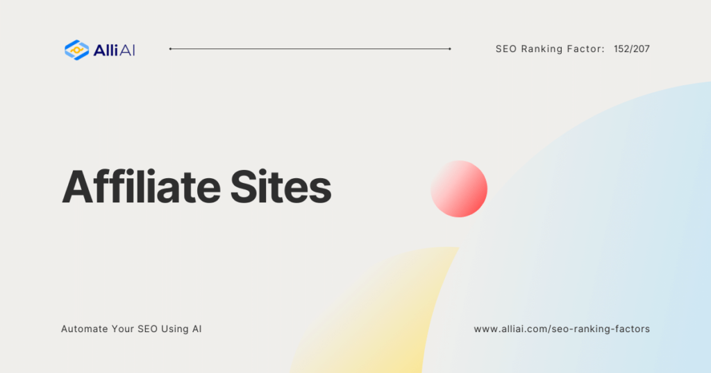 Affiliate Sites | Cover Image