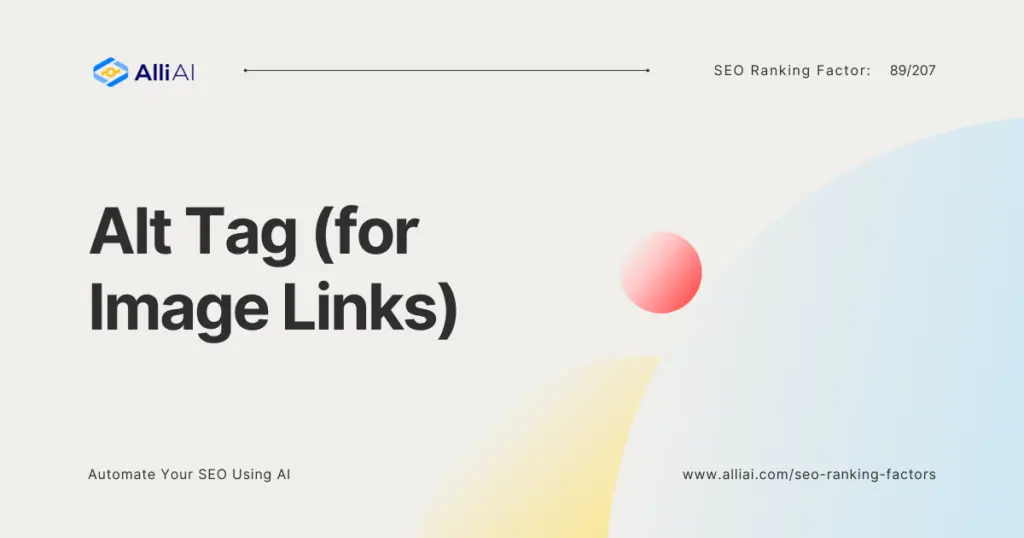 Alt Tag (for Image Links) | Cover Image