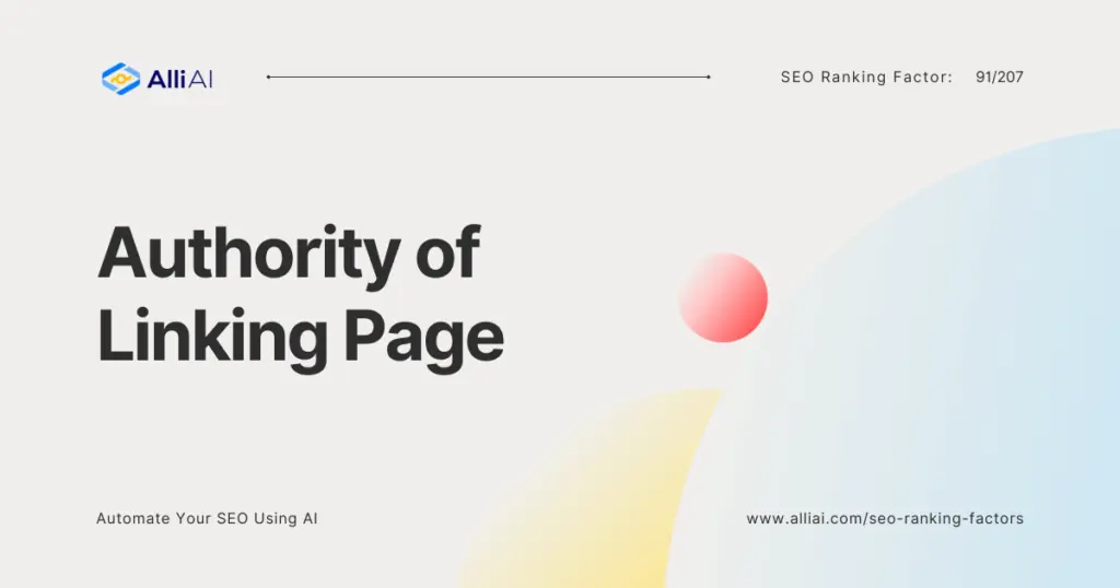 Authority of Linking Page | Cover Image
