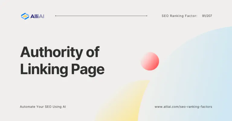 Authority of Linking Page and SEO: What You Need to Know – Alli AI