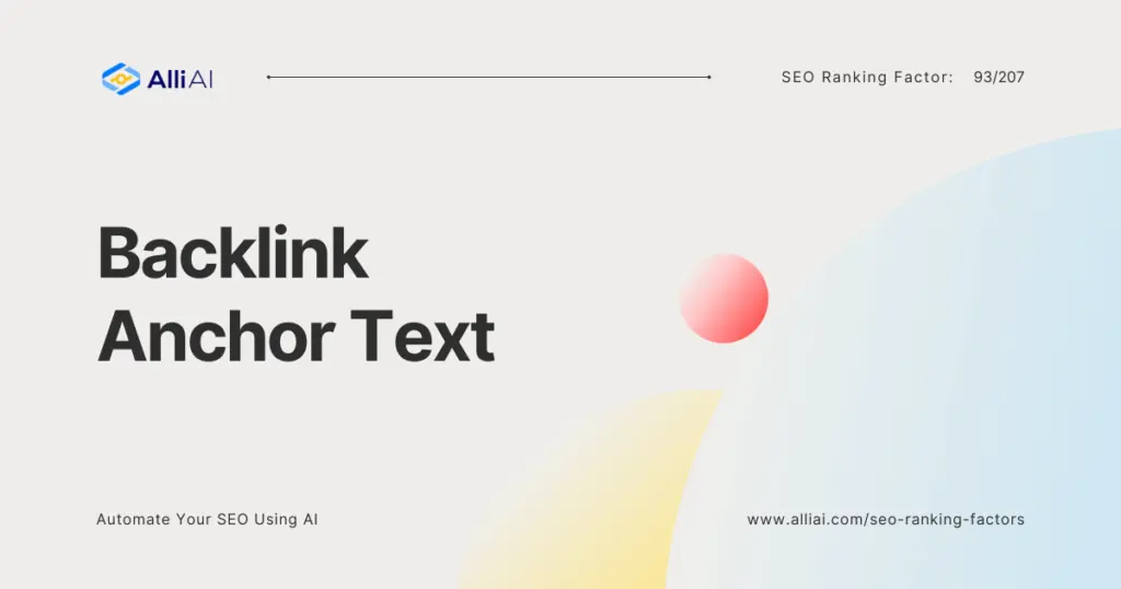 Backlink Anchor Text | Cover Image