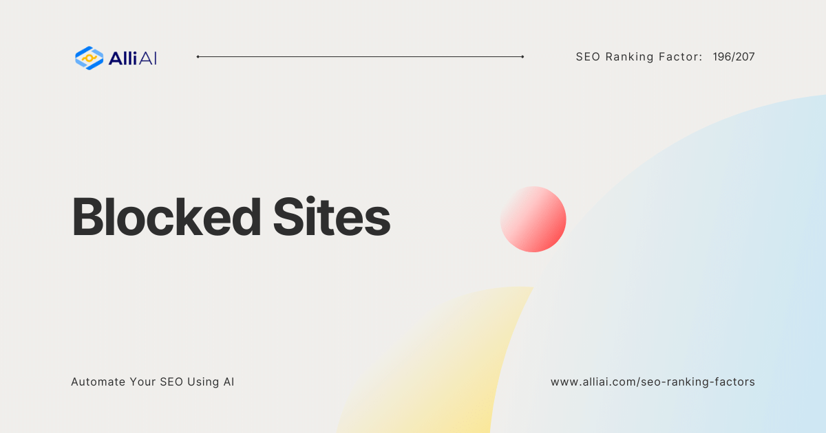 Blocked Sites | Cover Image