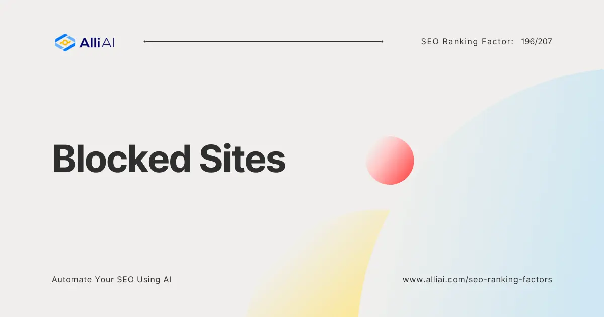 Blocked Sites | Cover Image