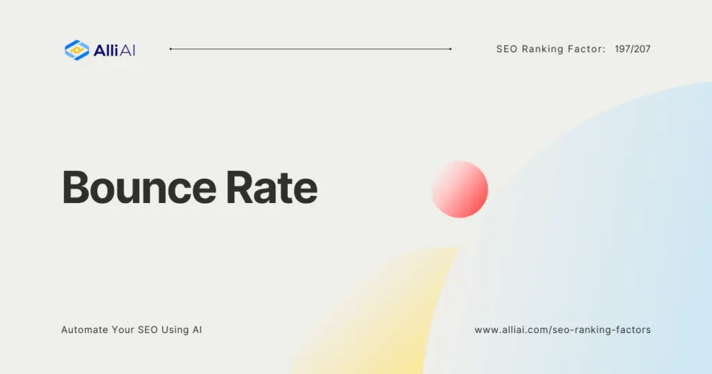 Bounce Rate | Cover Image