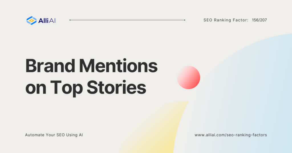 Brand Mentions on Top Stories | Cover Image