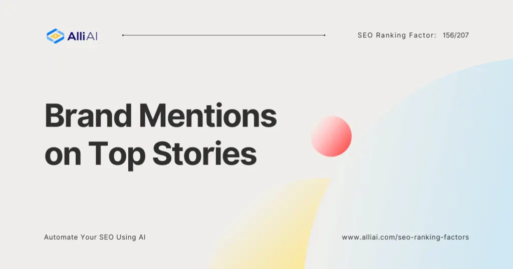 Brand Mentions on Top Stories | Cover Image