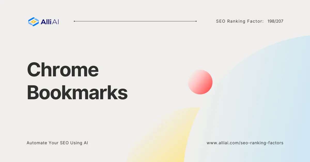Chrome Bookmarks | Cover Image
