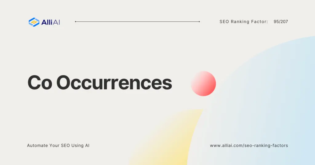 Co-Occurrences | Cover Image