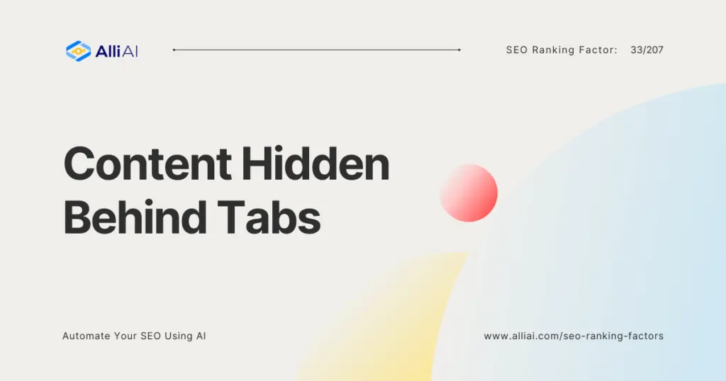 Content Hidden Behind Tabs | Cover Image
