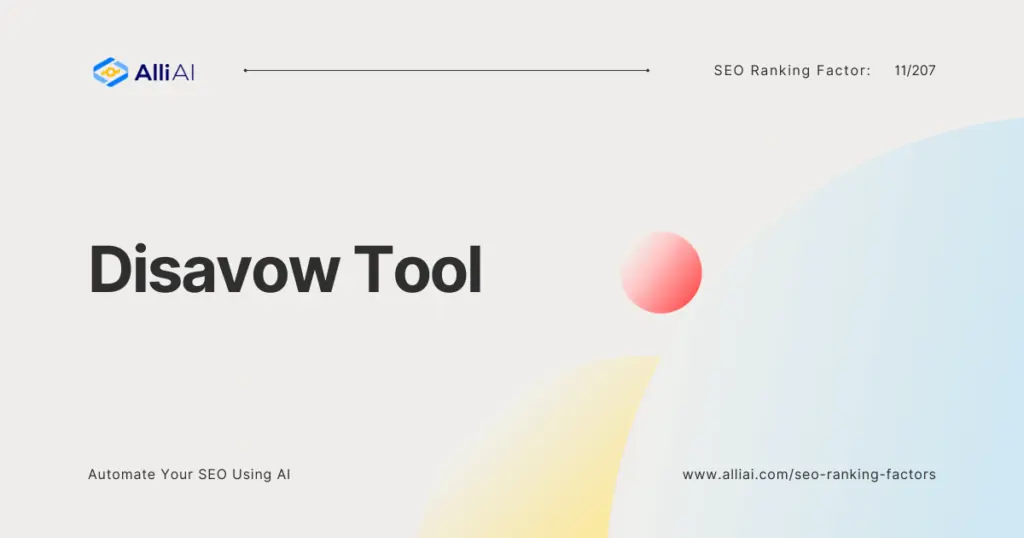 Disavow Tool | Cover Image Disavow Tool | Cover Image