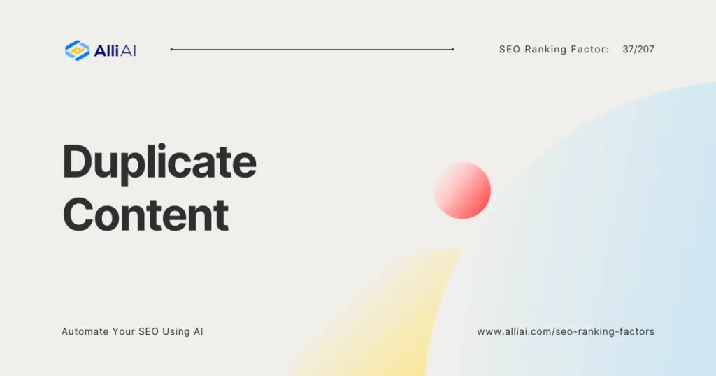 Duplicate Content | Cover Image