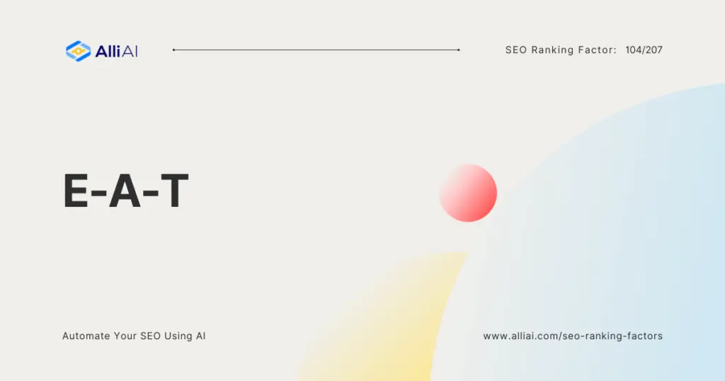 E-A-T | Cover Image