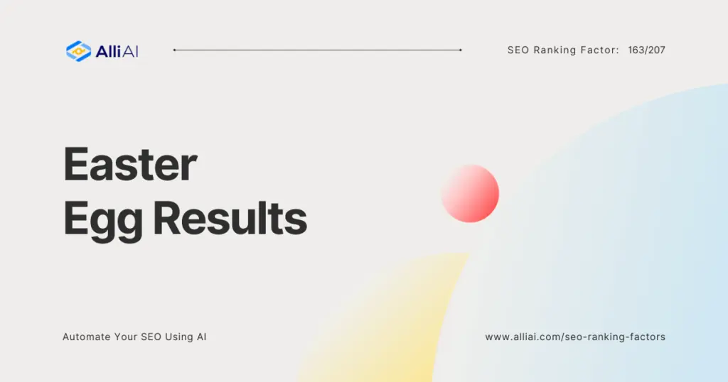 Easter Egg Results | Cover Image