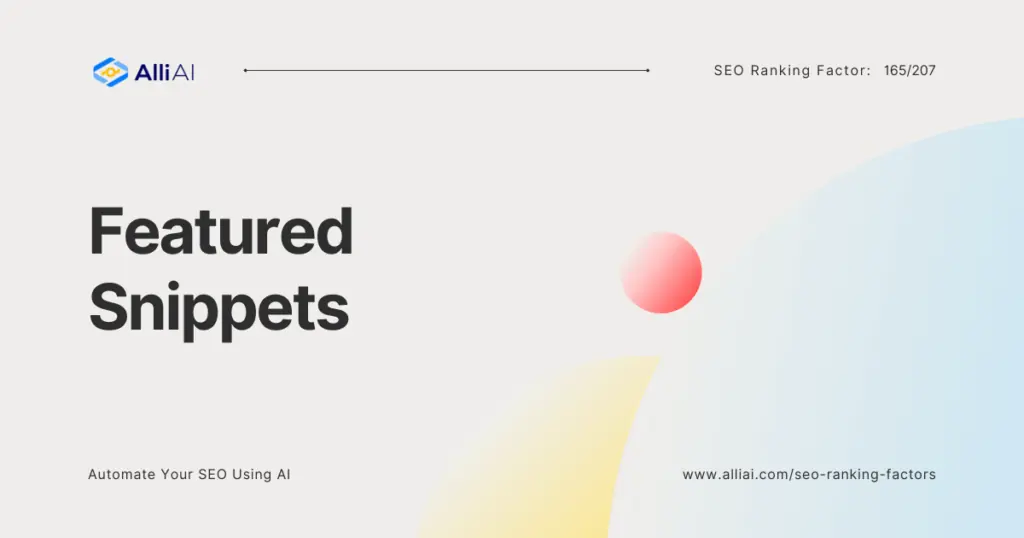 Featured Snippets | Cover Image