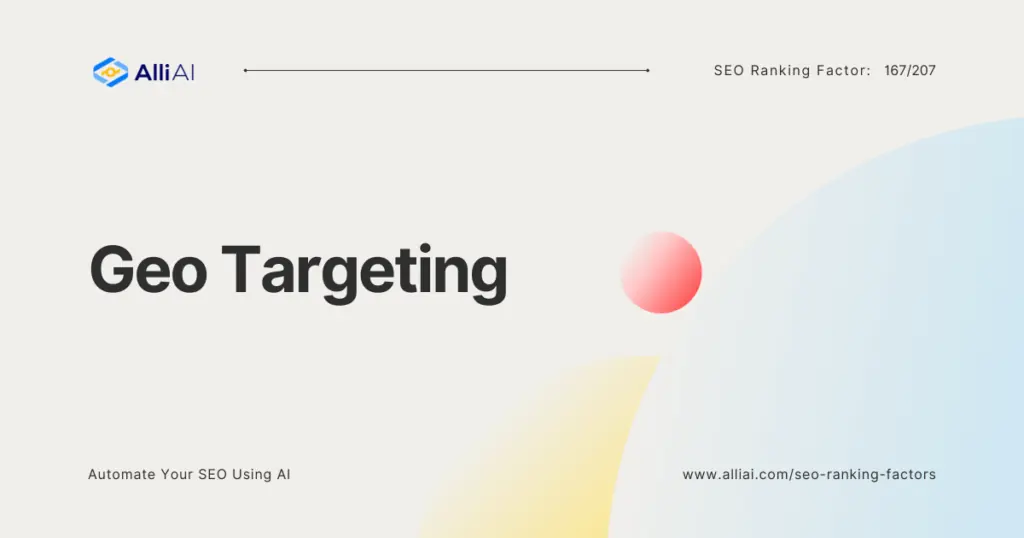 Geo Targeting | Cover Image