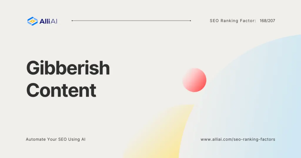 Gibberish Content | Cover Image