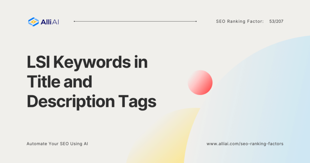 LSI Keywords in Title and Description Tags | Cover Image
