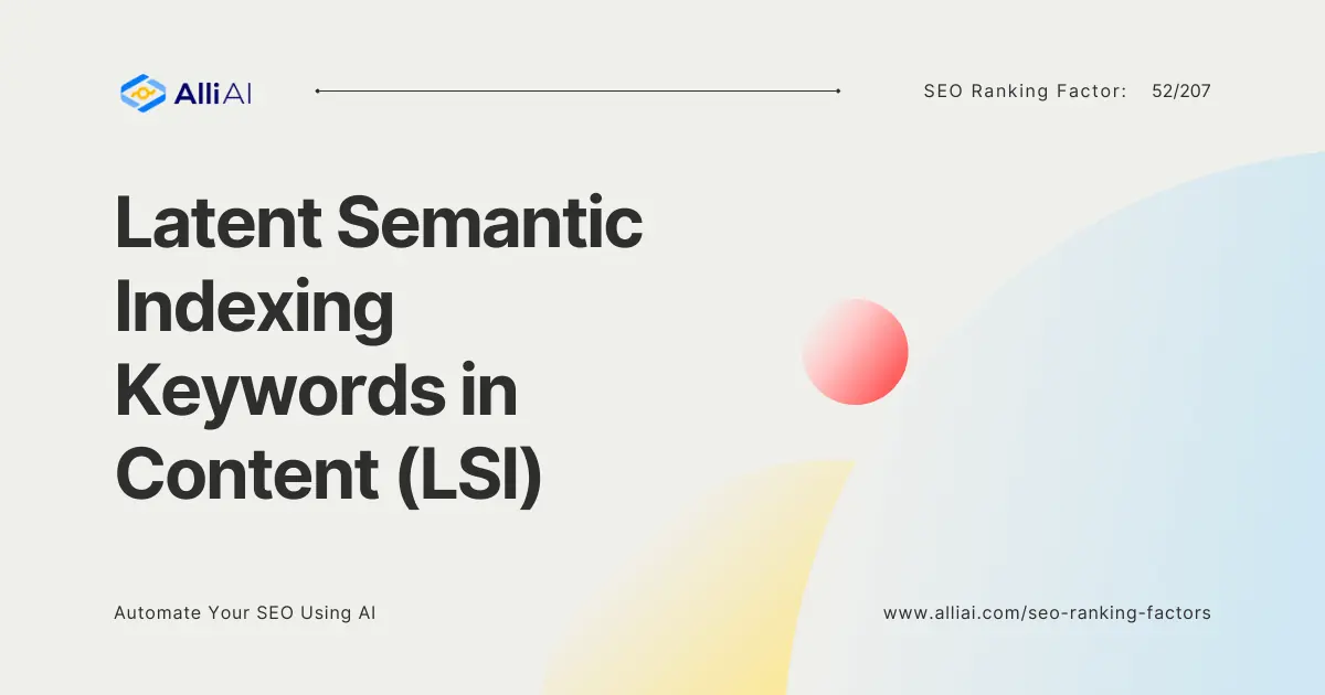 Latent Semantic Indexing Keywords in Content (LSI) | Cover Image