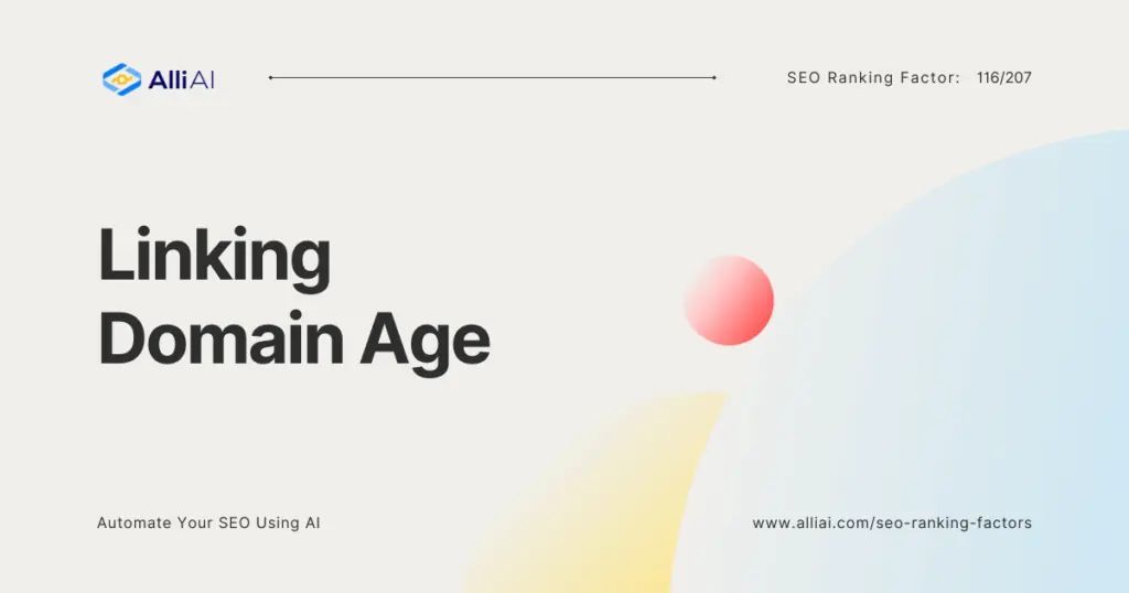 Linking Domain Age | Cover Image