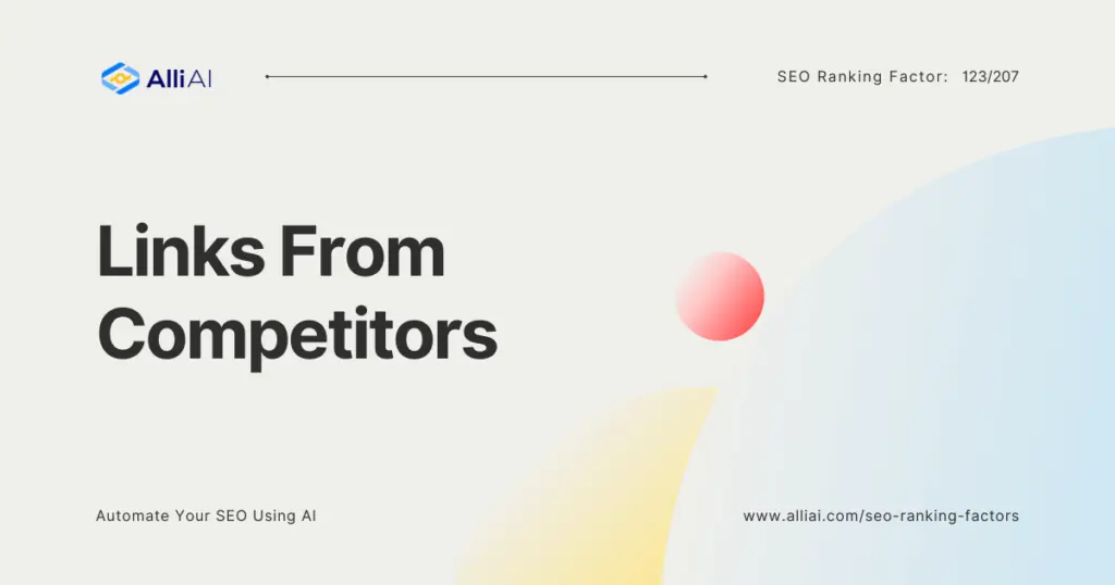 Links From Competitors | Cover Image