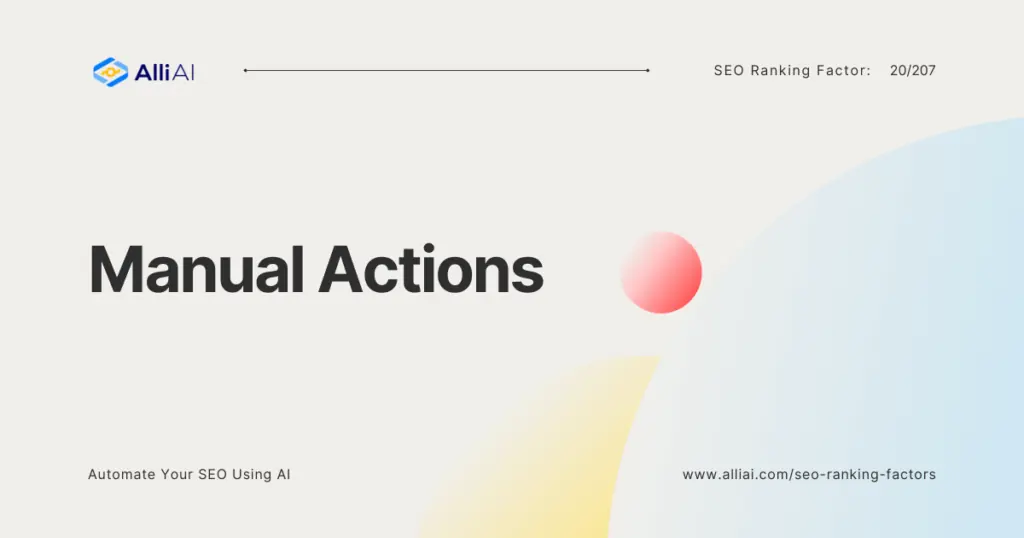 Manual Actions | Cover Image