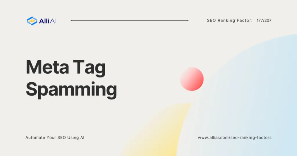 Meta Tag Spamming | Cover Image