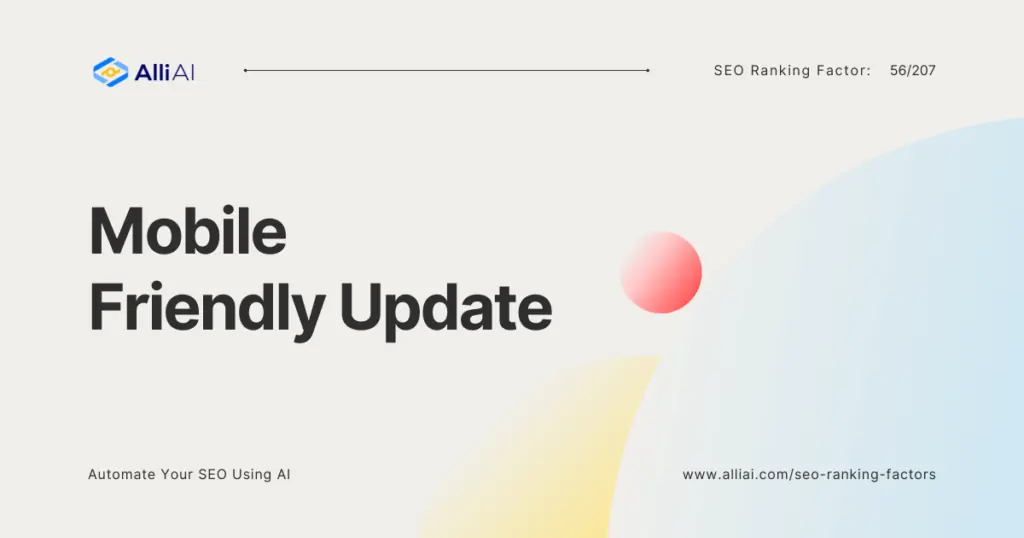 Mobile-Friendly Update | Cover Image