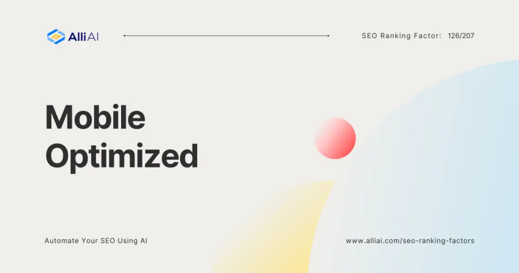Mobile Optimized | Cover Image
