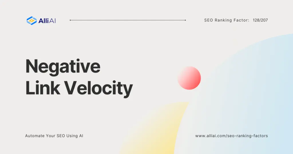 Negative Link Velocity | Cover Image