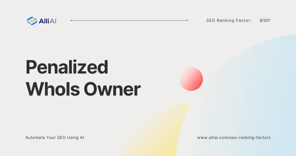 Penalized WhoIs Owner | Cover Image