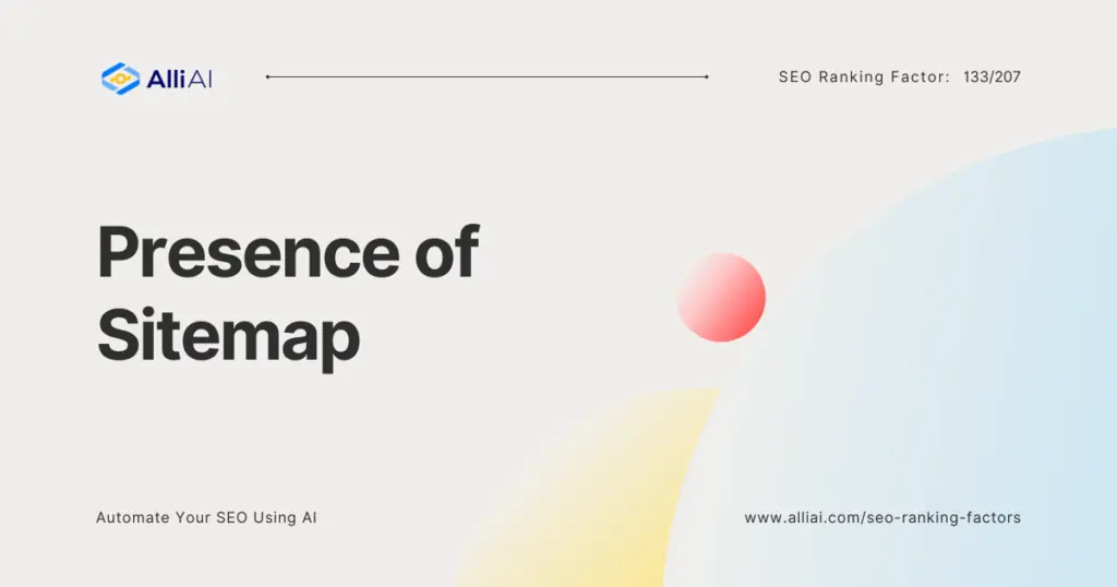 Presence of Sitemap | Cover Image