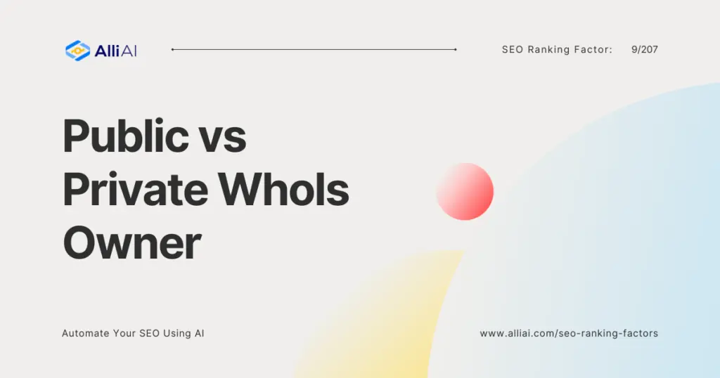 Public vs Private WhoIs Owner | Cover Image