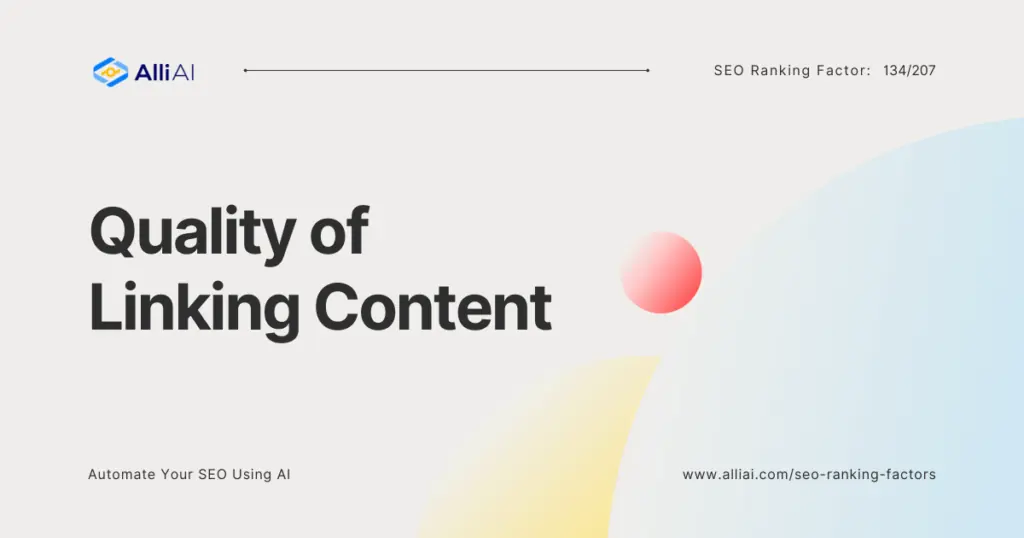 Quality of Linking Content | Cover Image