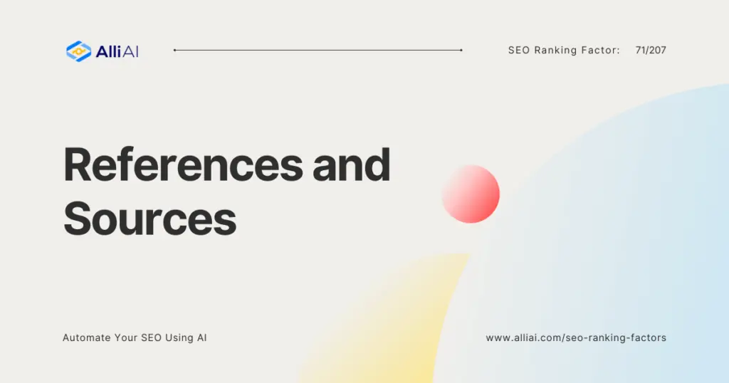 References and Sources | Cover Image