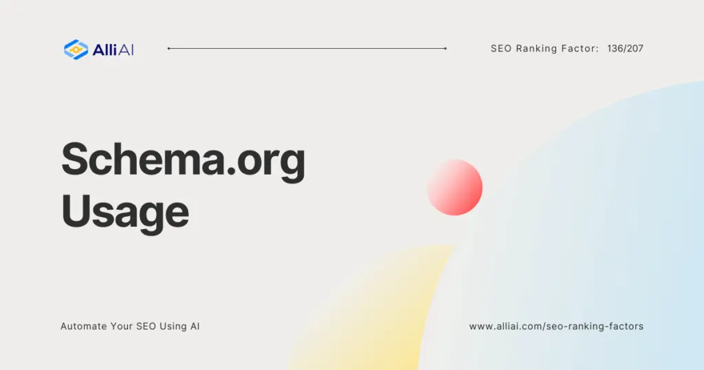 Schema.org Usage | Cover Image