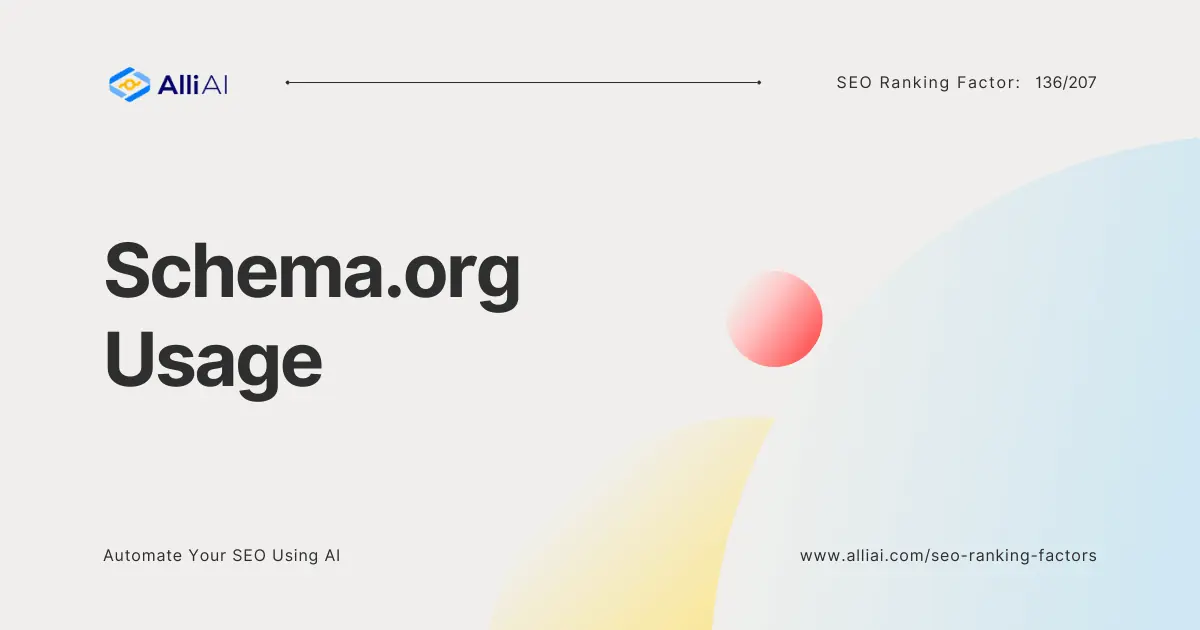 Schema.org Usage | Cover Image