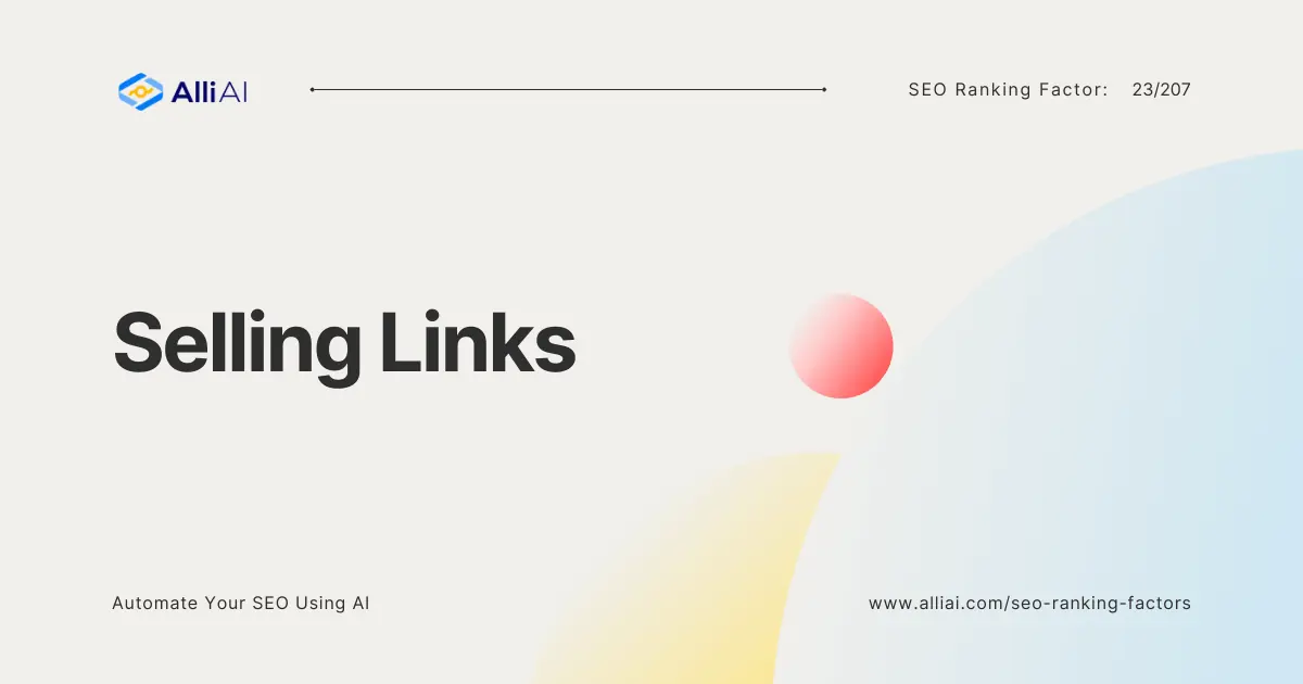 Selling Links | Cover Image