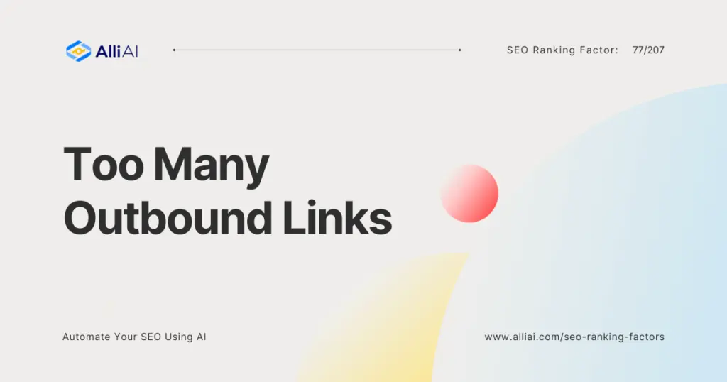 Too Many Outbound Links | Cover Image