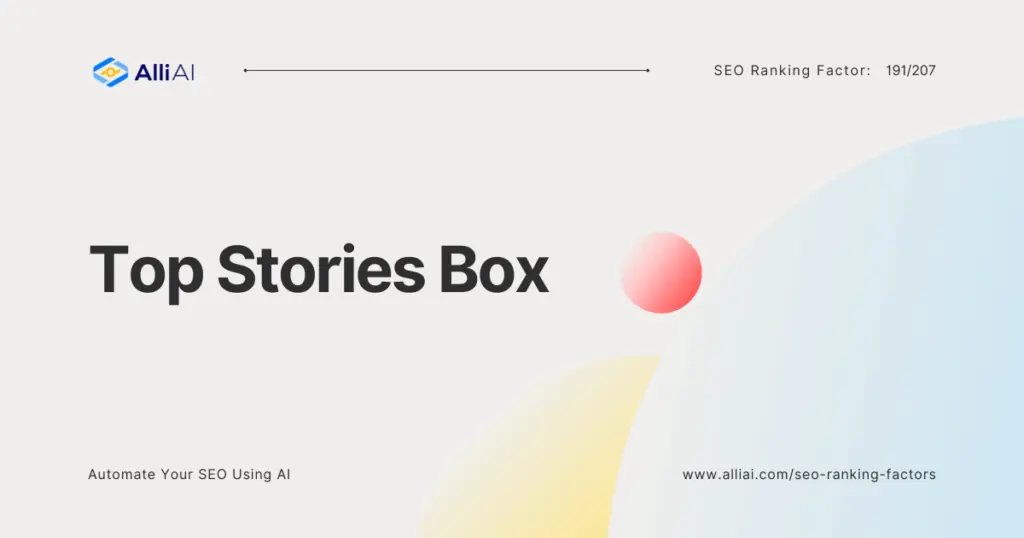 Top Stories box | Cover Image