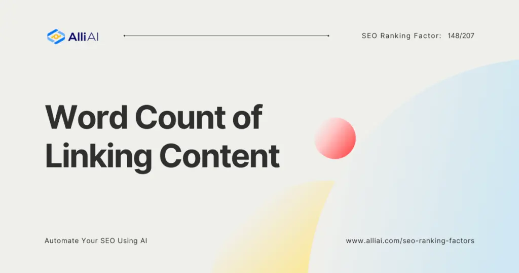 Word Count of Linking Content | Cover Image