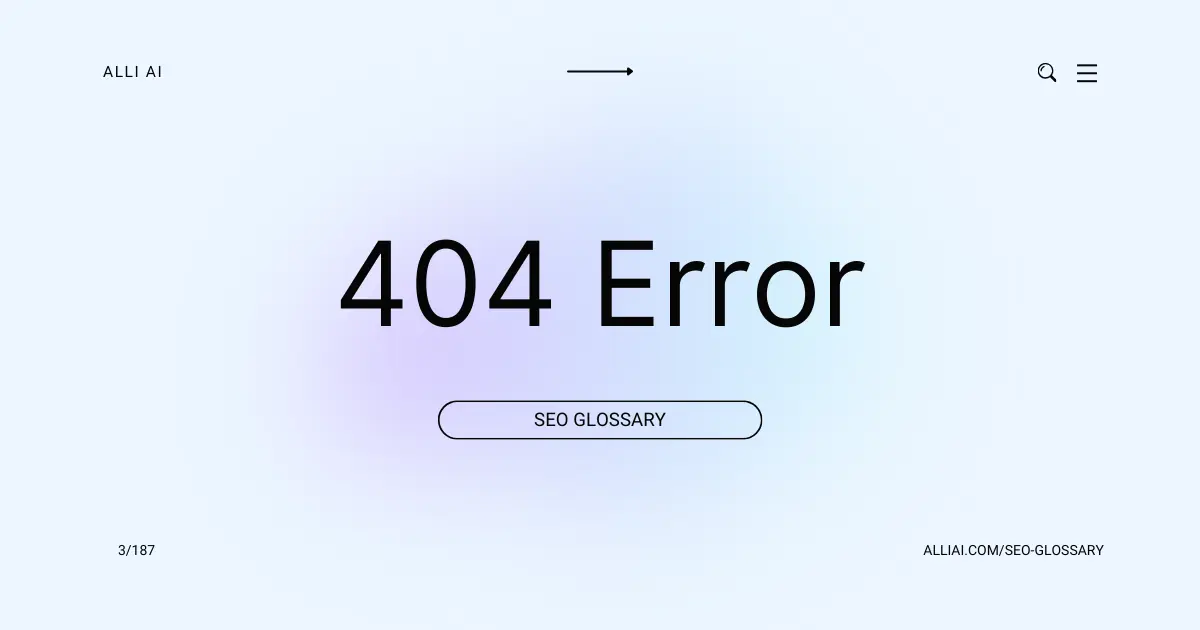404 Error | Cover Image