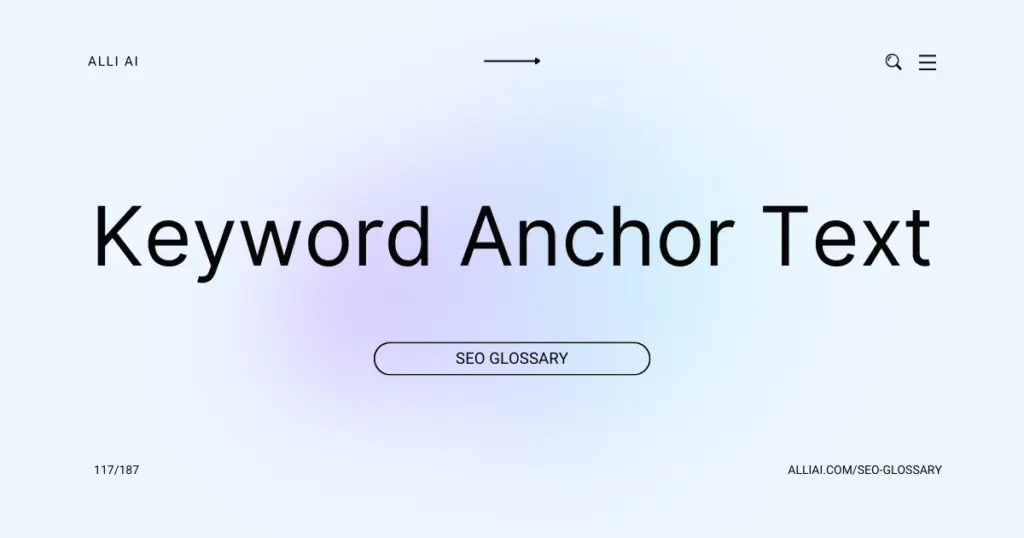 Keyword Anchor Text | Cover Image