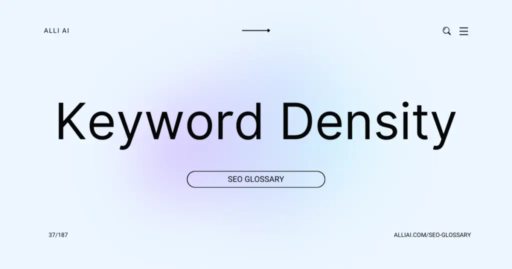 Keyword Density | Cover Image