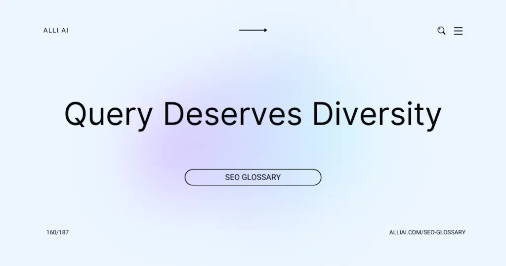 Query Deserves Diversity (QDD) | Cover Image Query Deserves Diversity (QDD) | Cover Image