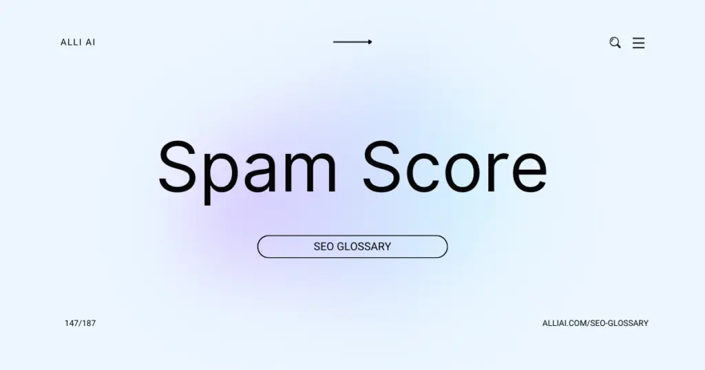 Spam Score | Cover Image Spam Score | Cover Image