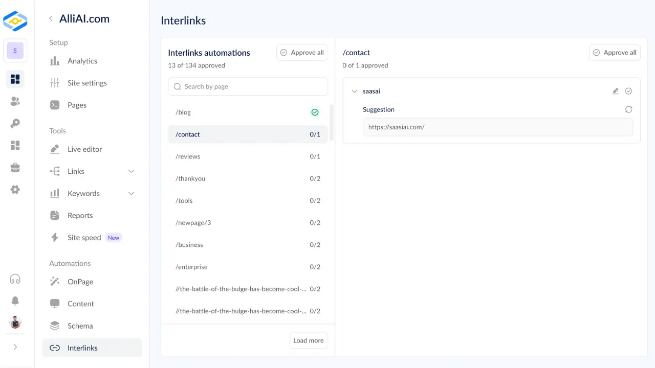 Guide Visitors to the Right Content With AI Internal Linking