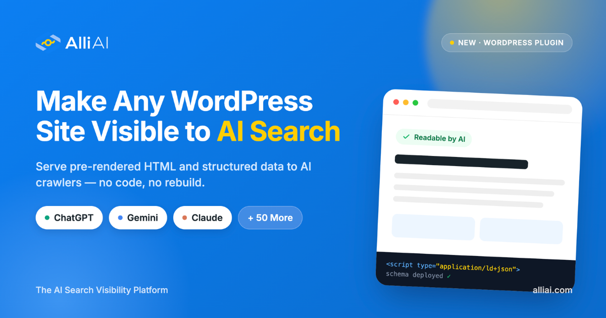 Alli AI WordPress Plugin